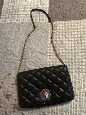 kate spade Black Quilted Chain Crossbody Bag